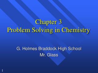  Section 3 Problem Solving in Chemistry 