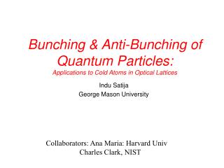  Packing Anti-Bunching of Quantum Particles: Applications to Cold Atoms in Optical Lattices 