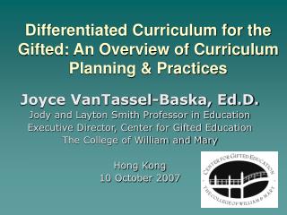  Separated Curriculum for the Gifted: An Overview of Curriculum Planning Practices 