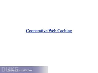  Agreeable Web Caching 