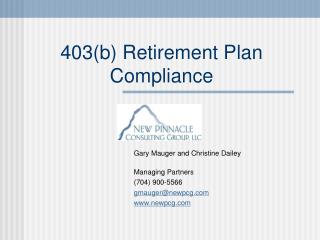  403b Retirement Plan Compliance 