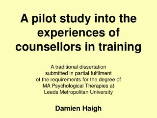  A pilot study into the encounters of instructors in preparing 