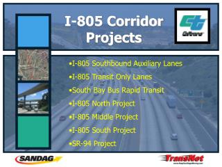  I-805 Corridor Projects 
