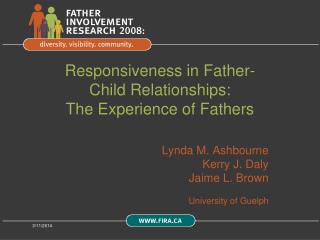  Responsiveness in Father-Child Relationships: The Experience of Fathers 