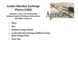  Pioneer Member Exchange Theory LMX 